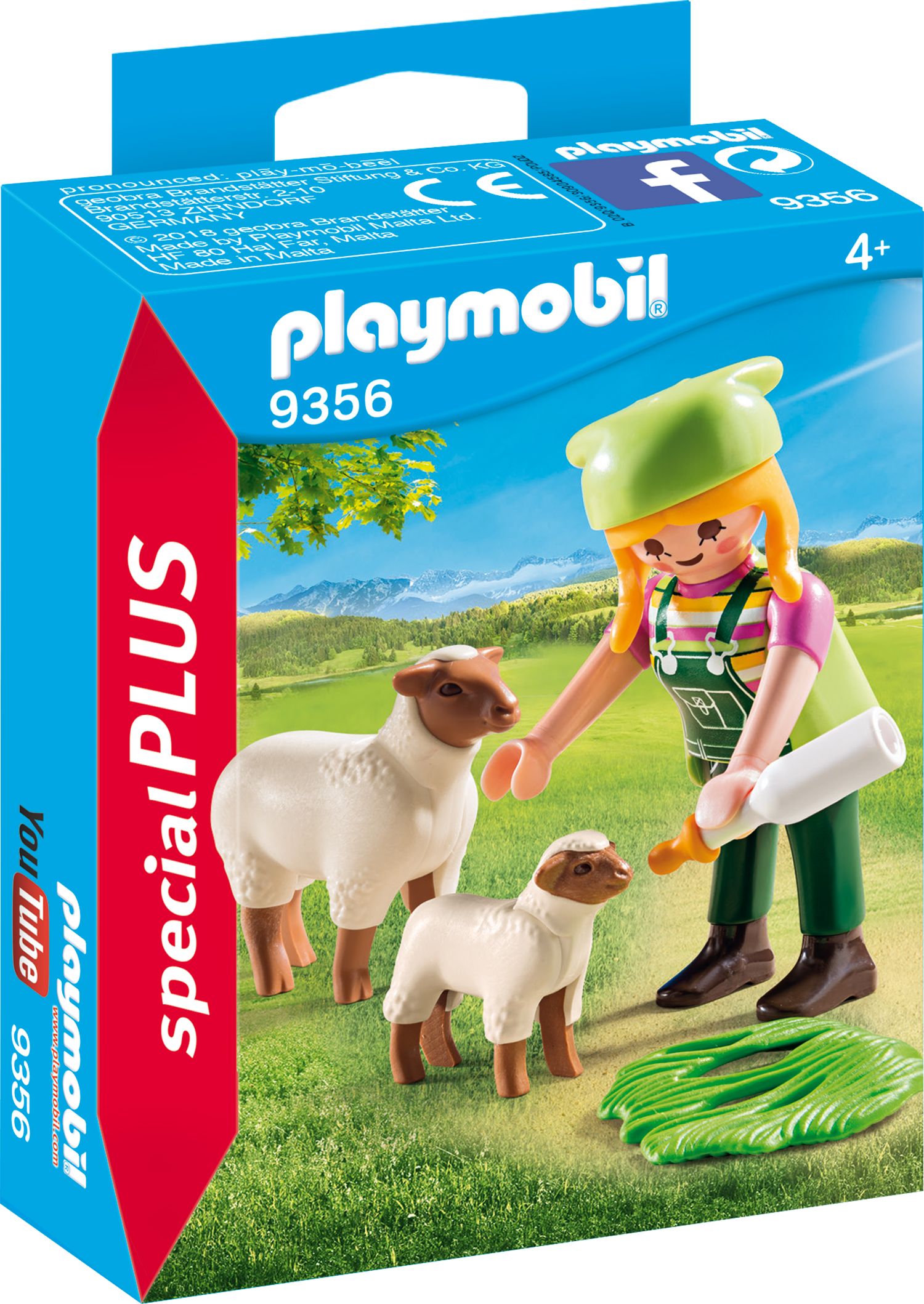 PLAYMOBIL 9356 - Special Plus - Bäuerin mit Schäfchen von geobra Brandstätter Stiftung & Co. KG