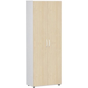 geramöbel Aktenschrank Flex, S-386002-AW weiß, ahorn 5 Fachböden 80,0 x 42,0 x 216,0 cm von geramöbel