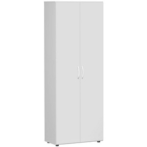 geramöbel Aktenschrank Flex, S-386002-LL lichtgrau 5 Fachböden 80,0 x 42,0 x 216,0 cm von geramöbel