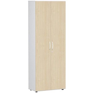 geramöbel Aktenschrank Flex, S-386100-AW weiß, ahorn 5 Fachböden 80,0 x 42,0 x 216,0 cm von geramöbel