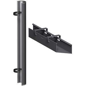 geramöbel Flex Kabelwannen-Set 80,0 cm grau von geramöbel