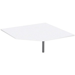 geramöbel Verbindungsplatte höhenverstellbar Flex weiß, silber fünfeckig 122,5 x 122,5 x 68,0 - 80,0 cm geramöbel Verbindungsplatte höhenverstellbar Flex weiß, silber fünfeckig 122,5 x 122,5 x 68,0 - 80,0 cm von geramöbel