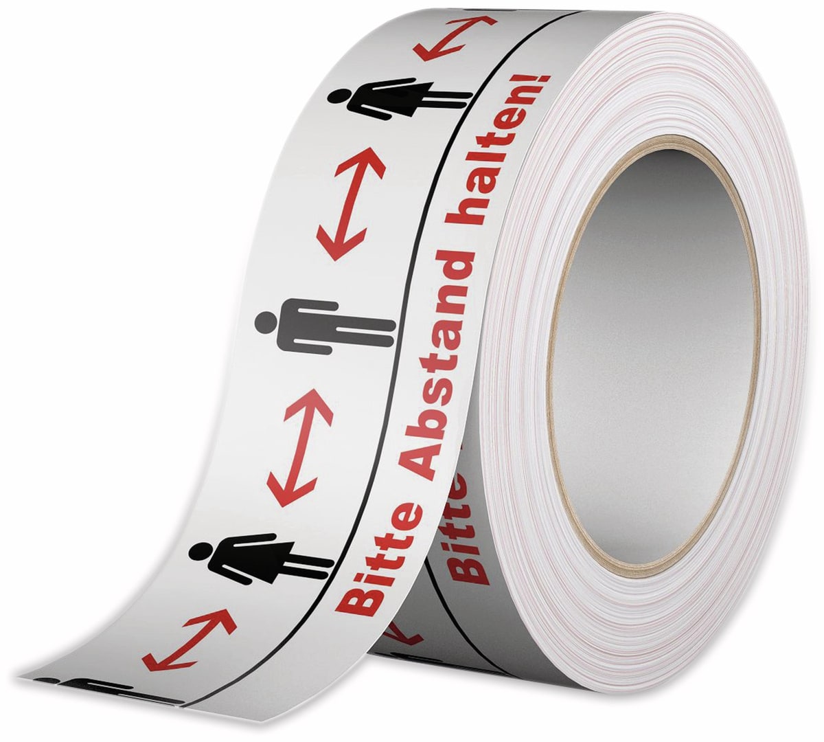 GERBAND PVC-Klebeband 404 “Bitte Abstand halten!“, 50mmx66m von gerband