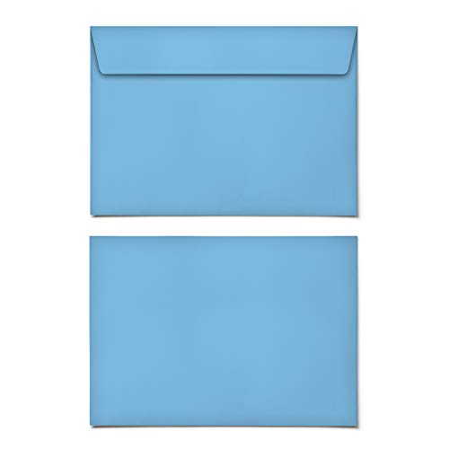 (10 x) Briefumschläge DIN-C6 - Blau Briefumschlag Kuvert Briefkuvert Umschlag von gestaltenlassen.com