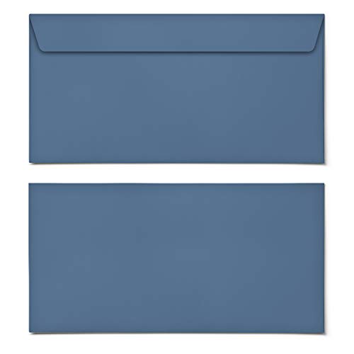 (10 x) Briefumschläge DIN-Lang - Blau Briefumschlag Kuvert Briefkuvert Umschlag von gestaltenlassen.com