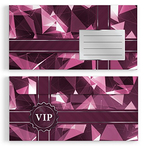 (10 x) Briefumschläge DIN-Lang - VIP für Einladungskarten Kuvert selbstklebend von gestaltenlassen.com