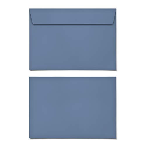 (100 x) Briefumschläge DIN-C6 - Blau Briefumschlag Kuvert Briefkuvert Umschlag von gestaltenlassen.com