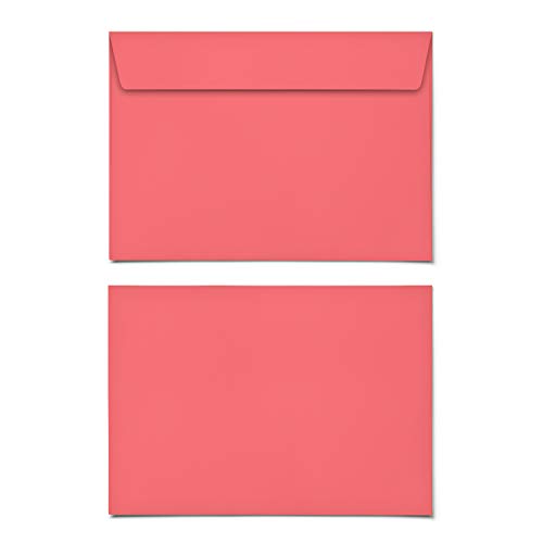 (20 x) Briefumschläge DIN-C6 - Rot Briefumschlag Kuvert Briefkuvert Umschlag von gestaltenlassen.com