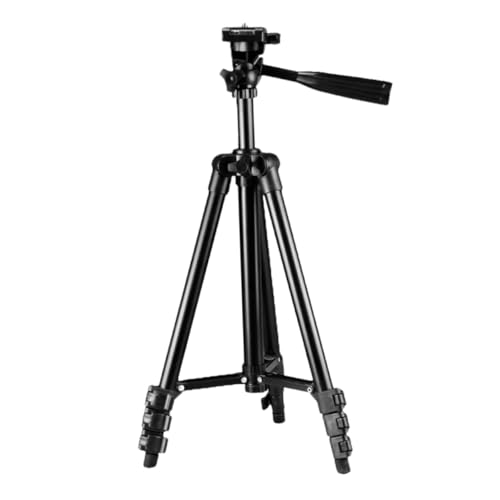 1 x Stativ aus Aluminiumlegierung, mobiler Broadcast-Ständer, flexible Halterung für Spiegelreflexkameras und Handys, Schwarz 1 x Stativ aus Aluminiumlegierung, mobiler Broadcast-Ständer, flexible Halterung für Spiegelreflexkameras und Handys, Schwarz von getuse