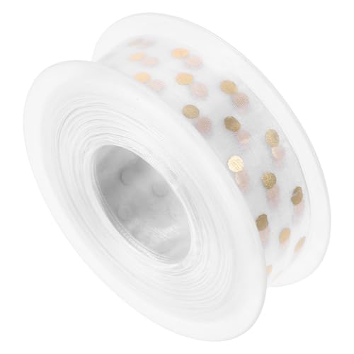 Elegantes gepunktetes Verpackungsband zum Verpacken von Geschenken, 2000 x 2,5 cm, wiederverwendbares Heißpräge-Design für Heimbüro, Basteln Elegantes gepunktetes Verpackungsband zum Verpacken von Geschenken, 2000 x 2,5 cm, wiederverwendbares Heißpräge-Design für Heimbüro, Basteln von getuse