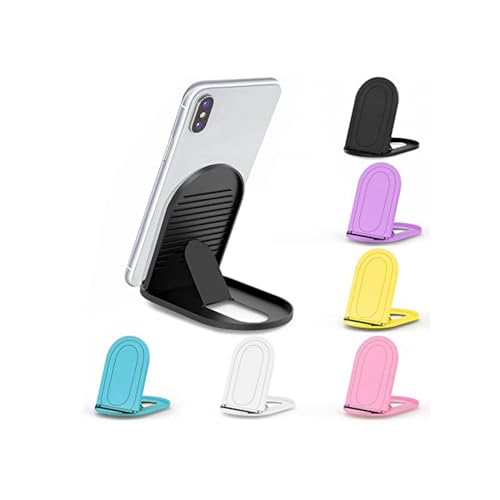 getuse 6er-Pack faltbarer Telefonständer, verstellbare Multi-Winkel-Universalhalterung für Telefon, Schwarz, Weiß, Blau, Rosa, Gelb, Lila getuse 6er-Pack faltbarer Telefonständer, verstellbare Multi-Winkel-Universalhalterung für Telefon, Schwarz, Weiß, Blau, Rosa, Gelb, Lila von getuse