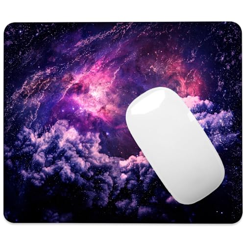 Dreamscape Galaxie-Mauspad, quadratisch, rutschfeste Gummiunterseite, Mauspad mit genähtem Rand, tragbare Mauspads für Schreibtisch, Computer, Laptop, Büro, 24,1 x 20,3 cm Dreamscape Galaxie-Mauspad, quadratisch, rutschfeste Gummiunterseite, Mauspad mit genähtem Rand, tragbare Mauspads für Schreibtisch, Computer, Laptop, Büro, 24,1 x 20,3 cm von ghatobty