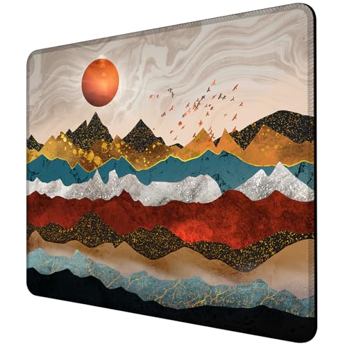 Golden Mountain Sun Mauspad, quadratisch, rutschfeste Gummiunterseite, Mauspad mit genähtem Rand, tragbare Mauspads für Schreibtisch, Computer, Laptop, Büro, 24,1 x 20,3 cm Golden Mountain Sun Mauspad, quadratisch, rutschfeste Gummiunterseite, Mauspad mit genähtem Rand, tragbare Mauspads für Schreibtisch, Computer, Laptop, Büro, 24,1 x 20,3 cm von ghatobty