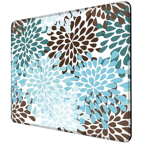 Mauspad, quadratisch, mit genähtem Rand, Computer-Mauspad mit rutschfester Gummiunterseite, für Computer, Laptop, Büro, Schreibtisch, Zubehör, 24,1 x 20,3 cm, Schwarz / Blau Mauspad, quadratisch, mit genähtem Rand, Computer-Mauspad mit rutschfester Gummiunterseite, für Computer, Laptop, Büro, Schreibtisch, Zubehör, 24,1 x 20,3 cm, Schwarz / Blau von ghatobty