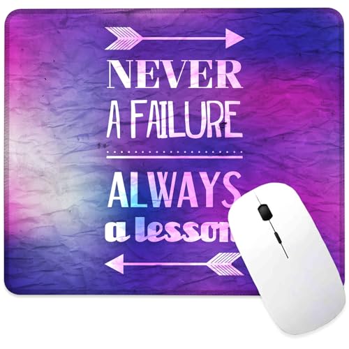 Mauspad mit inspirierendem und ermutigendem Zitat, quadratisch, mit genähtem Rand, Computer-Mauspad mit rutschfester Gummiunterseite für Computer, Laptop, Büro, Schreibtisch, Zubehör, 24,1 x 20,3 cm Mauspad mit inspirierendem und ermutigendem Zitat, quadratisch, mit genähtem Rand, Computer-Mauspad mit rutschfester Gummiunterseite für Computer, Laptop, Büro, Schreibtisch, Zubehör, 24,1 x 20,3 cm von ghatobty