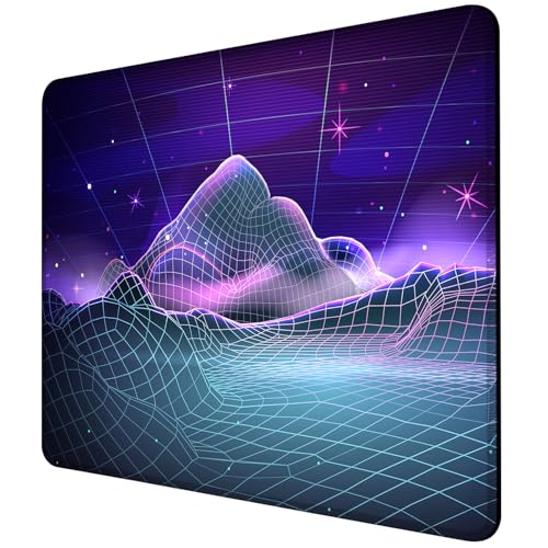 Mauspad mit neonfarbenem Drahtrahmen, Motiv: Galaxie, Nachthimmel, quadratisch, rutschfeste Gummiunterseite, Mauspad mit genähtem Rand, tragbare Mauspads für Schreibtisch, Computer, Laptop, Büro, 24,1 Mauspad mit neonfarbenem Drahtrahmen, Motiv: Galaxie, Nachthimmel, quadratisch, rutschfeste Gummiunterseite, Mauspad mit genähtem Rand, tragbare Mauspads für Schreibtisch, Computer, Laptop, Büro, 24,1 von ghatobty