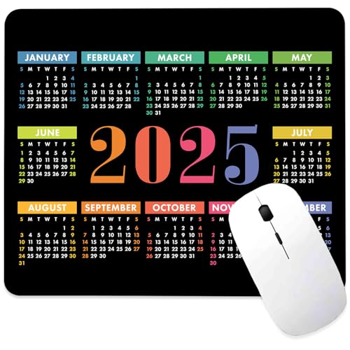 ghatobty Mauspad 2025, quadratisch, mit rutschfester Gummiunterseite, genähter Rand, Schreibtischunterlage für Arbeit, Spiel, Büro, 24,1 x 20,3 cm ghatobty Mauspad 2025, quadratisch, mit rutschfester Gummiunterseite, genähter Rand, Schreibtischunterlage für Arbeit, Spiel, Büro, 24,1 x 20,3 cm von ghatobty