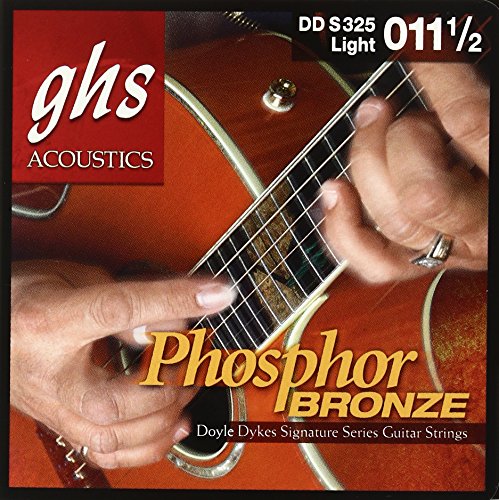 GHS™ Strings »DOYLE DYKES SIGNATURE SERIES - DDS325 - ACOUSTIC GUITAR« Saiten für Akustik-Gitarre - Phosphor Bronze - Light: 011.5/054 von GHS H10 Ukulele