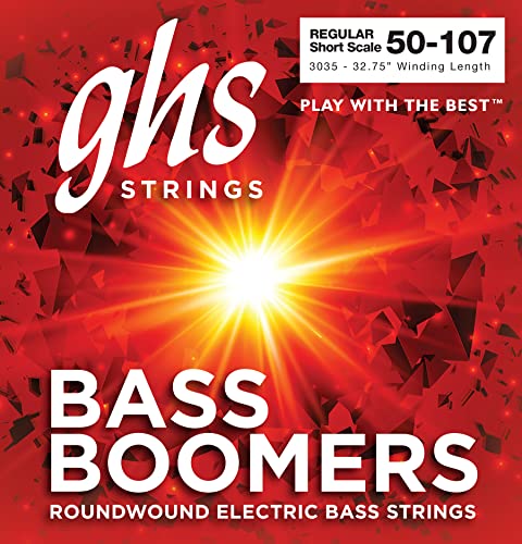 GHS Bass Boomers - Bass String Set, 4-String, Light, .050-.107, Short Scale von GHS Strings