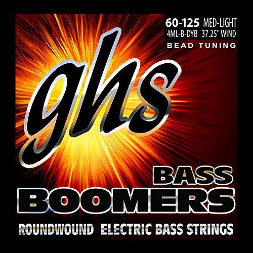 GHS Bass Boomers - Bass String Set, 4-String, Medium Light, .060-.125", BEAD Tuning von GHS H10 Ukulele