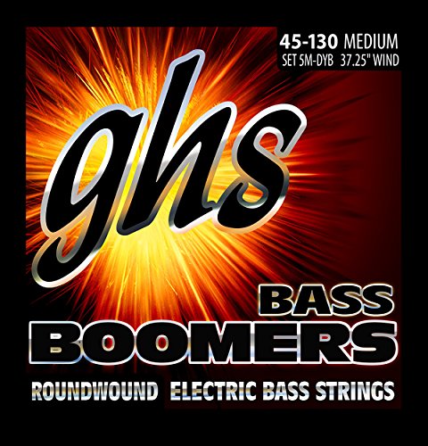 GHS Bass Boomers - Bass String Set, 5-String, Medium, .045-.130 von GHS H10 Ukulele