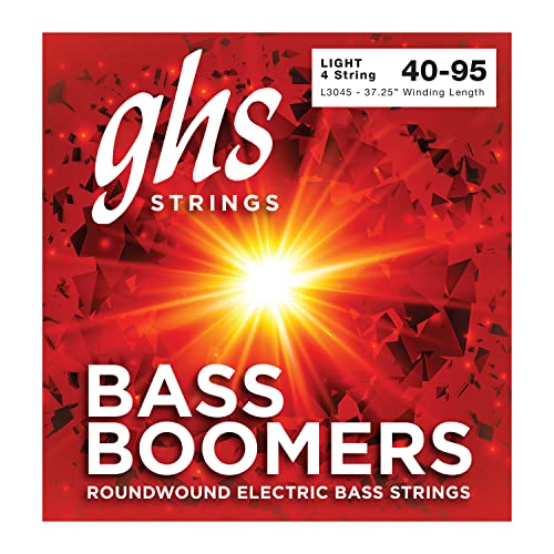 GHS Bass Boomers - L3045 - Bass String Set, 4-String, Light, .040-.095 von GHS H10 Ukulele