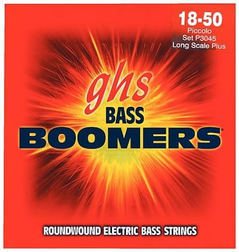 GHS Bass Boomers - M3045 - Bass String Set, 4-String, Medium, Winding Length 18-50 von ghs