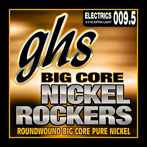 GHS Big Core Nickel Rockers - BCXL - Electric Guitar String Set, Extra Light, .0095-.043 von ghs