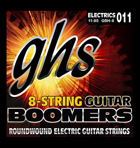 GHS Guitar Boomers - GB8H - Electric Guitar String Set, 8-String, Heavy, .011-.085 von GHS H10 Ukulele