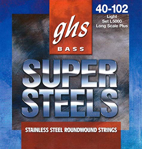 GHS Super Steels - L5000 - Bass String Set, 4-String, Light, .040-.102 von ghs