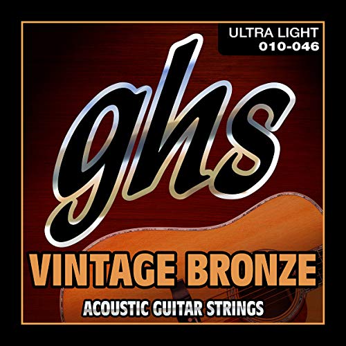 GHS Vintage Bronze - VN-UL - Acoustic Guitar String Set, Ultra Light, .010-.046 von GHS H10 Ukulele