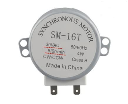 Mikrowellen Synchronmotor für Ga-lanz Flachfeld und Glasschale Plattenspieler Synchronmotor SM-16T AC30V (Glasscheibenmotor) von ghtmarrine