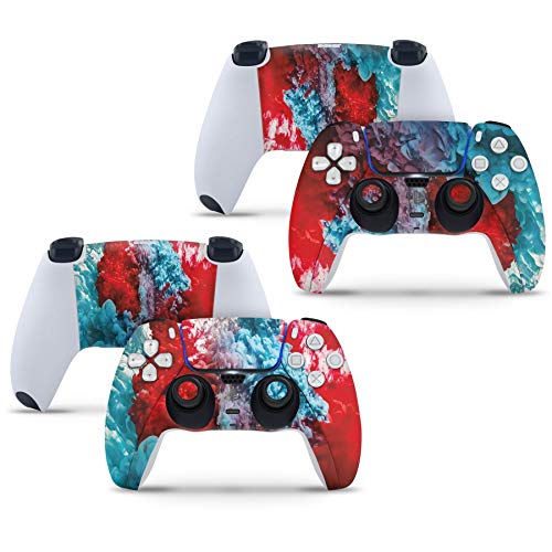 2 x COLOUR EXPLOSION Playstation 5 PS5 Controller Skins Full Wrap Vinyl Sticker von giZmoZ n gadgetZ