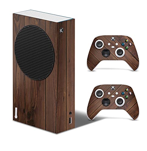 GNG Xbox Series S Konsolen-Gehäuseaufkleber, Motiv: Wood inklusive 2er-Set mit Aufklebern für Controller von giZmoZ n gadgetZ