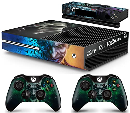 giZmoZ n gadgetZ GNG 4 Xbox ONE Konsolen-Gehäuseaufkleber, Motiv: Joker, inklusive 2er-Set mit Aufklebern für Controller von giZmoZ n gadgetZ