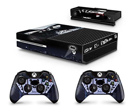 giZmoZ n gadgetZ GNG Xbox One Konsolen-Gehäuseaufkleber, Motiv: Joker inklusive 2er-Set mit Aufklebern für Controller von giZmoZ n gadgetZ