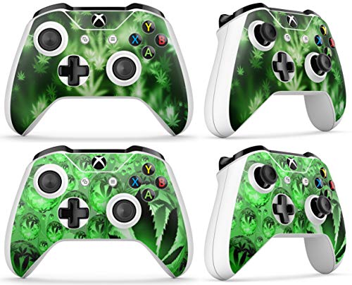 giZmoZ n gadgetZ GNG Xbox One S, Motiv: Weed 2er-Set mit Aufklebern für Controller von giZmoZ n gadgetZ