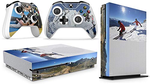 giZmoZ n gadgetZ GNG Xbox One S Konsolen-Gehäuseaufkleber, Motiv: Custom inklusive 2er-Set mit Aufklebern für Controller von giZmoZ n gadgetZ