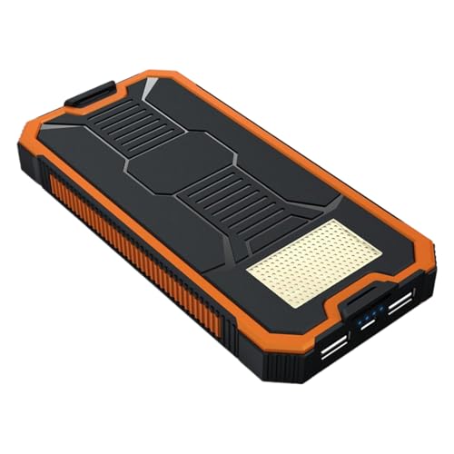 Solarbetriebene Powerbank, multifunktionale Powerbank, 10000 mAh, kabelloses Ladegerät mit Taschenlampe, Schnellladegerät für Outdoor-Reisen, Camping von gifyym