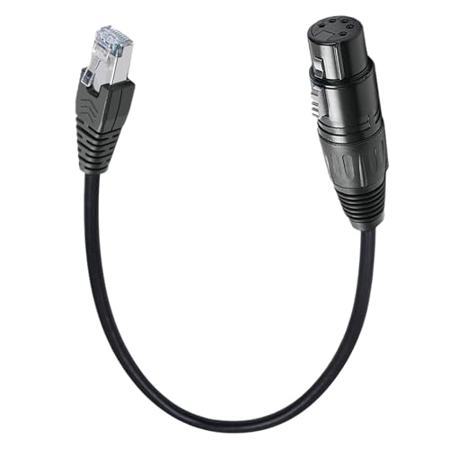 gifyym Audiokabel - Audioverlängerungskabel - Kabel Für Mikrofon - 5 -Core -Male -Female An RJ45 Männlich 8p8c Audiokabel Für Lautsprechermischer KTV -Gerätebeleuchtung, Sound von gifyym
