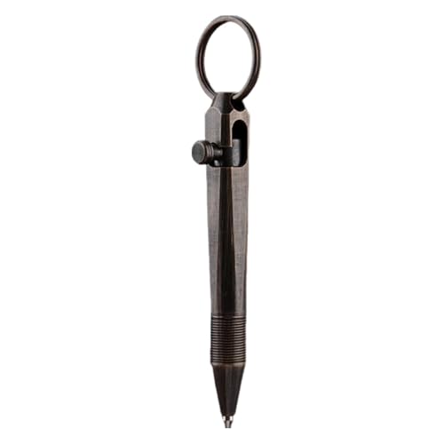 gifyym Mini Messing Stift - Messingballpoint Stift - Metall Signature Biro | Short Bolt Action Kugelschreiber Für Notebook, Signaturen Und Schreiben Von On-the-Go gifyym Mini Messing Stift - Messingballpoint Stift - Metall Signature Biro | Short Bolt Action Kugelschreiber Für Notebook, Signaturen Und Schreiben Von On-the-Go von gifyym
