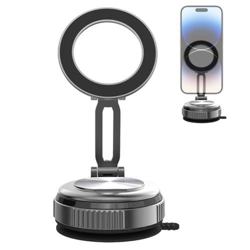 gifyym Vakuumsaugung Telefonhalter, Vakuum -Telefonhalter,360-Grad-Rotation sicher Einstellbarer Automagnetenmontage - Werkzeuge und Hausverbesserung für Innen- oder Außenbereiche von gifyym