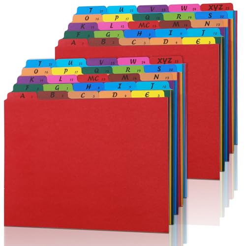 Alphabet-Ordner-Trennblätter, A-Z, obere Registerkarten, Briefgröße, 1/5 Schnittlasche, Manila, alphabetischer Aktenordner, Aktenschrank, Trennblätter für Arbeit, Büro, Zuhause, Schule und Alphabet-Ordner-Trennblätter, A-Z, obere Registerkarten, Briefgröße, 1/5 Schnittlasche, Manila, alphabetischer Aktenordner, Aktenschrank, Trennblätter für Arbeit, Büro, Zuhause, Schule und von gisgfim