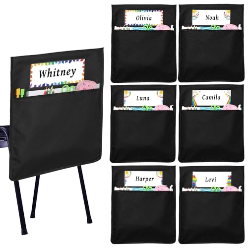 gisgfim Stuhltaschen für das Klassenzimmer, groß, 48,3 x 43,2 cm, Stuhllehne, Tasche, Diagramm, Sitzsäcke, Rückenlehne, Organizer mit Namensschild für Kindergarten, Schule, Heimlehrer, Zubehör gisgfim Stuhltaschen für das Klassenzimmer, groß, 48,3 x 43,2 cm, Stuhllehne, Tasche, Diagramm, Sitzsäcke, Rückenlehne, Organizer mit Namensschild für Kindergarten, Schule, Heimlehrer, Zubehör von gisgfim