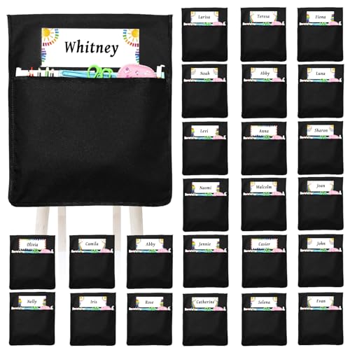 gisgfim Stuhltaschen für das Klassenzimmer, groß, 48,3 x 43,2 cm, Stuhllehne, Tasche, Diagramm, Sitzsäcke, Rückenlehne, Organizer mit Namensschild für Kindergarten, Schule, Heimlehrer, Zubehör gisgfim Stuhltaschen für das Klassenzimmer, groß, 48,3 x 43,2 cm, Stuhllehne, Tasche, Diagramm, Sitzsäcke, Rückenlehne, Organizer mit Namensschild für Kindergarten, Schule, Heimlehrer, Zubehör von gisgfim