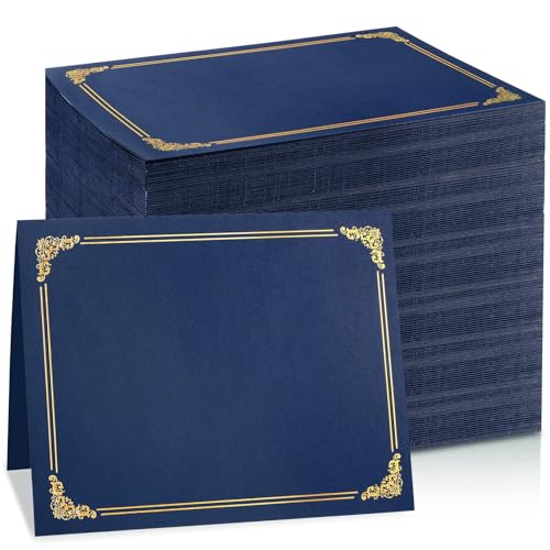 gisgfim Urkundenhalter, Diplomhüllen, einseitig, Goldfolienrand, Auszeichnungszertifikathüllen für Briefform, 21,6 x 27,9 cm, Zertifikate, Karton, Dokumentenpapier, Aufbewahrung, Organizer, Marineblau gisgfim Urkundenhalter, Diplomhüllen, einseitig, Goldfolienrand, Auszeichnungszertifikathüllen für Briefform, 21,6 x 27,9 cm, Zertifikate, Karton, Dokumentenpapier, Aufbewahrung, Organizer, Marineblau von gisgfim