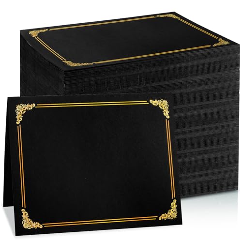 gisgfim Urkundenhalter, Diplomhüllen, einseitig, Goldfolienrand, Auszeichnungszertifikathüllen für Briefgröße 21,6 x 27,9 cm, Zertifikate, Karton, Dokumentenpapier, Aufbewahrung, Organizer, Schwarz gisgfim Urkundenhalter, Diplomhüllen, einseitig, Goldfolienrand, Auszeichnungszertifikathüllen für Briefgröße 21,6 x 27,9 cm, Zertifikate, Karton, Dokumentenpapier, Aufbewahrung, Organizer, Schwarz von gisgfim
