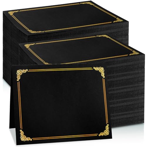 gisgfim Urkundenhalter, Diplomhüllen, einseitig, Goldfolienrand, Auszeichnungszertifikathüllen für Briefgröße 21,6 x 27,9 cm, Zertifikate, Karton, Dokumentenpapier, Aufbewahrung, Organizer, Schwarz gisgfim Urkundenhalter, Diplomhüllen, einseitig, Goldfolienrand, Auszeichnungszertifikathüllen für Briefgröße 21,6 x 27,9 cm, Zertifikate, Karton, Dokumentenpapier, Aufbewahrung, Organizer, Schwarz von gisgfim