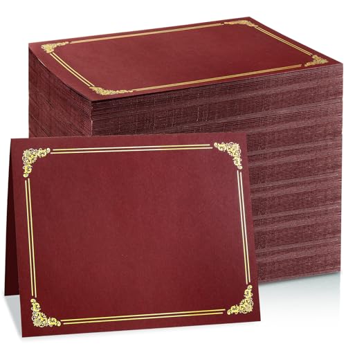 gisgfim Urkundenhalter, Diplomhüllen, einseitig, Goldfolienrand, Auszeichnungszertifikathüllen für Briefgröße 21,6 x 27,9 cm, Zertifikate, Karton, Dokumentenpapier, Aufbewahrung, Organizer gisgfim Urkundenhalter, Diplomhüllen, einseitig, Goldfolienrand, Auszeichnungszertifikathüllen für Briefgröße 21,6 x 27,9 cm, Zertifikate, Karton, Dokumentenpapier, Aufbewahrung, Organizer von gisgfim