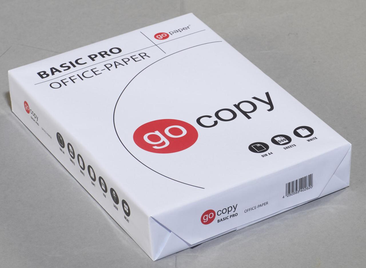 go copy Kopierpapier go copy Kopierpap Basic Pro DIN A4 70 g/m² von go copy